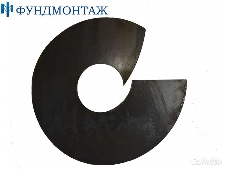 Наконечник для винтовой сваи вс89мм, лопасть 300мм