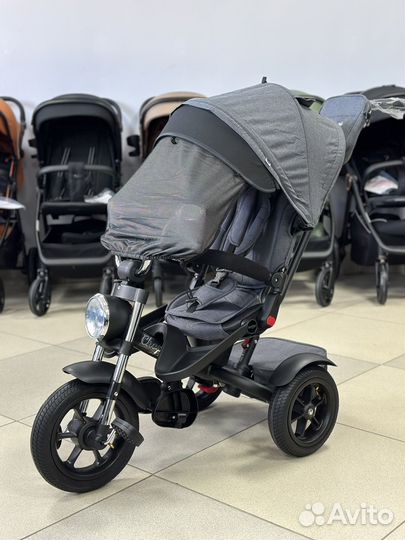 Детский велосипед трехколесный с ручкой