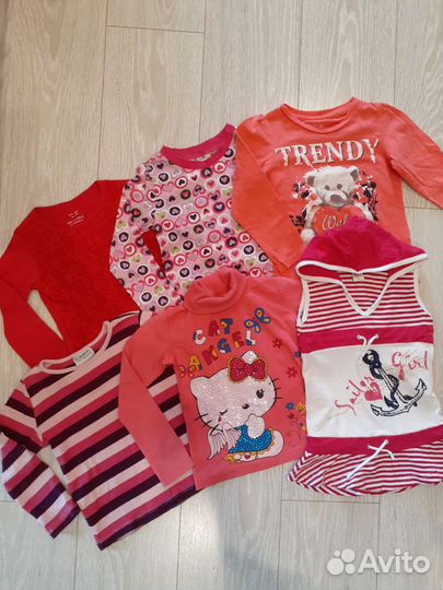 Вещи пакетом 98-104 на девочку