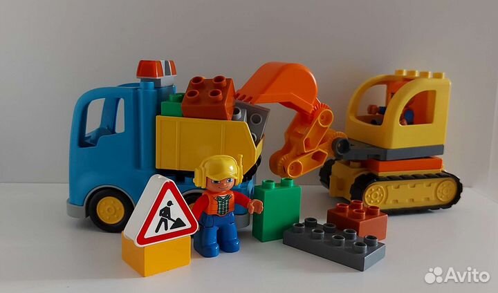 Конструктор lego duplo грузовик и экскаватор