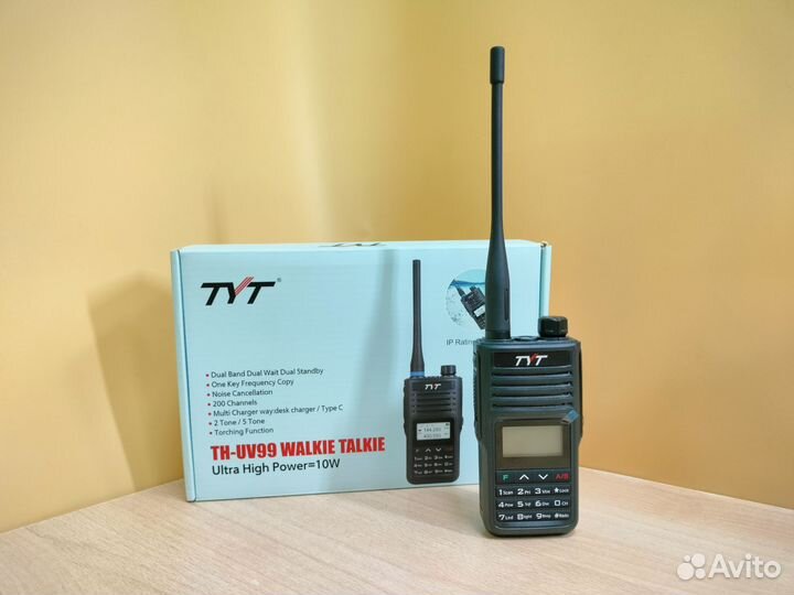 Рация TYT TH-UV99 iP68 10 Ватт (Type-C) оригинал