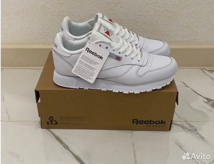 Кроссовки Reebok классик (Рибок) Мягкая Кожа 35-45