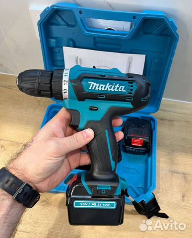 Аккумуляторная дрель шуруповерт makita 26v