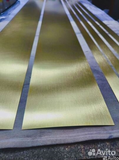 Полоса, профиль, уголок из латуни