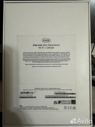 iPad mini 6 64gb cellular