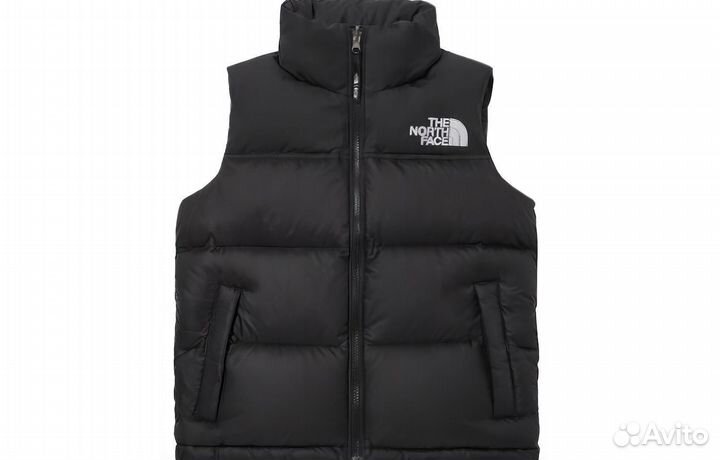 THE north face Vest Unisex Black (L)(59)