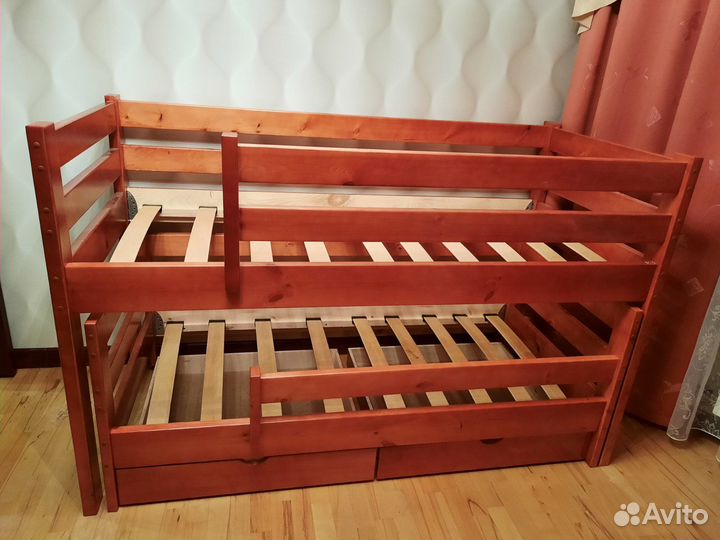 Кровать двухъярусная выкатная Вирсавия