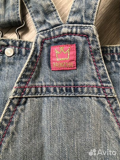 Джинсовый комбинезон mothercare 128