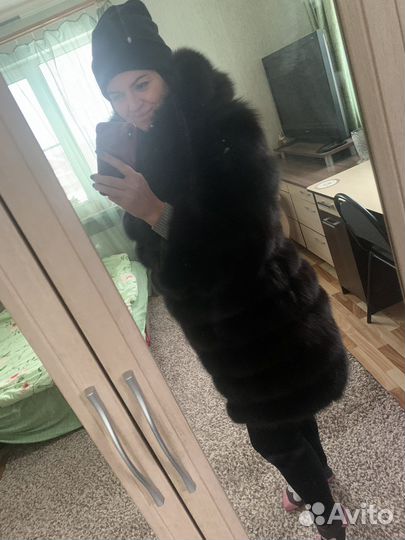 Шуба трансформер из песца 46-48