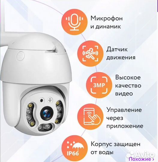 Камера видеонаблюдения уличный новое 3mp