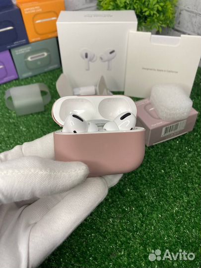 AirPods Pro (Шупомодавление; Новые + чехол)