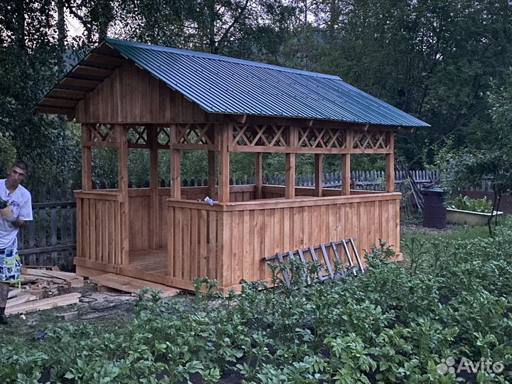 Сделаем беседку, навесы