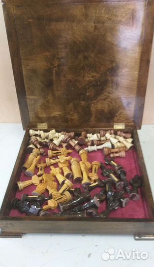 Шахматы нарды шашки 3 в 1 ручная работа массив