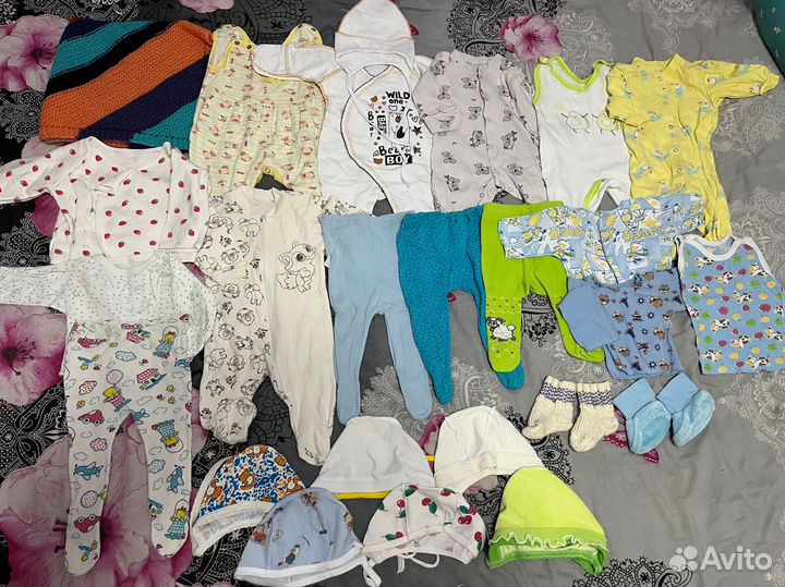 Вещи на мальчика пакетом до 6 месяцев