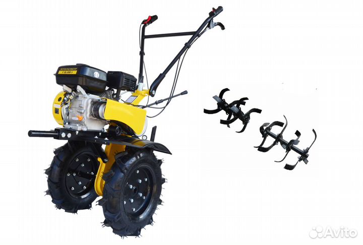Мотоблок бензиновый 7 л. с. (колеса+фрезы)