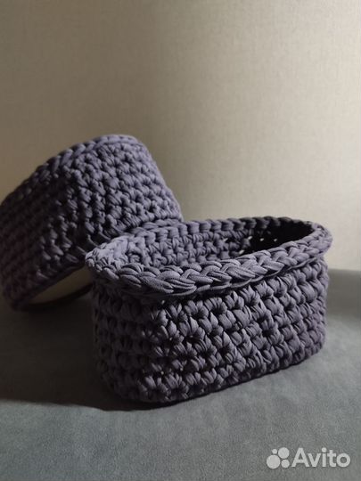 Плетеные корзинки для хранения