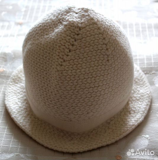 Комплект шляпка/шарф вязаные фабричные