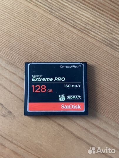 Карта памятиCompactFlash Extreme Pro 128 Gb