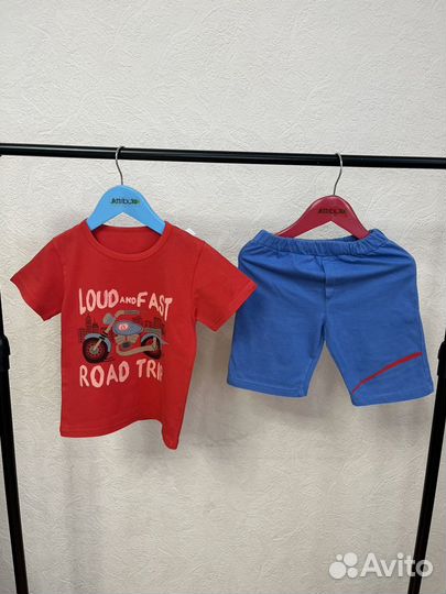 Одежда летняя пакетом для мальчика 104-110