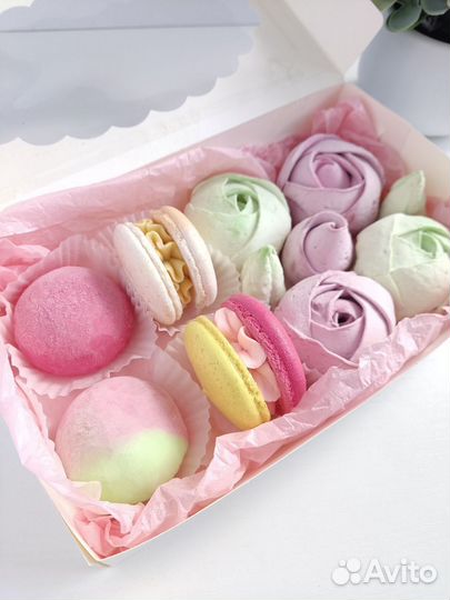 Моти + макаронс + зефир/эскимошки набор в наличии