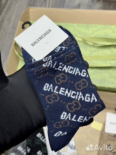 Подарочный набор носки мужские balenciaga gucci