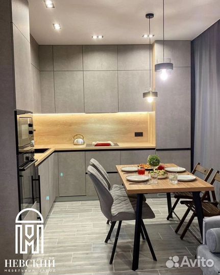 Кухня мдф без ручек