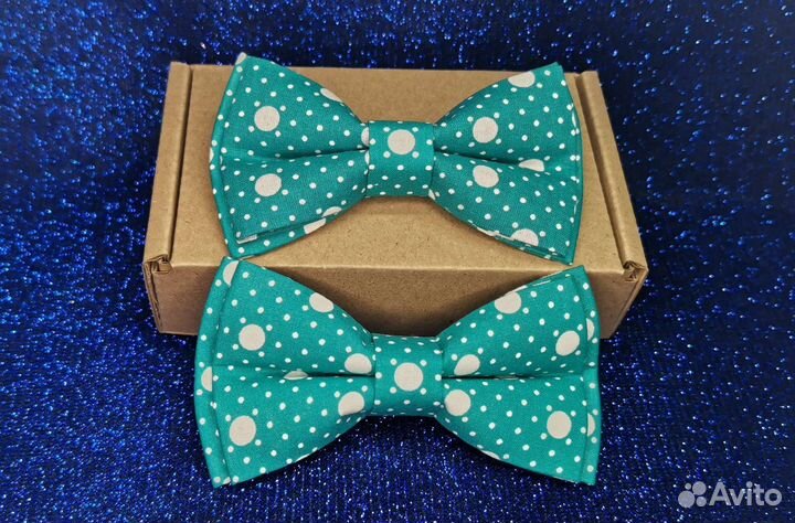 Галстуки бабочки в горошек