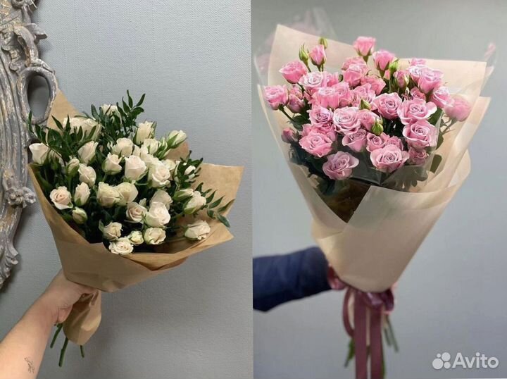 Кустовые розы с гарантией