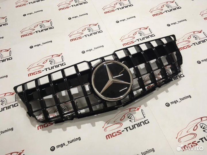 Решетка на Mercedes GLK 08-12 GT Black Дистроник