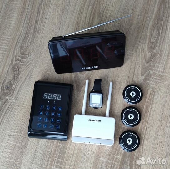 Кнопка вызова персонала, мастера / часы, пульт, та