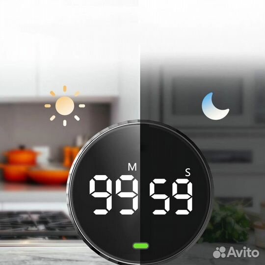 Кухонный таймер с цифровым LED дисплеем