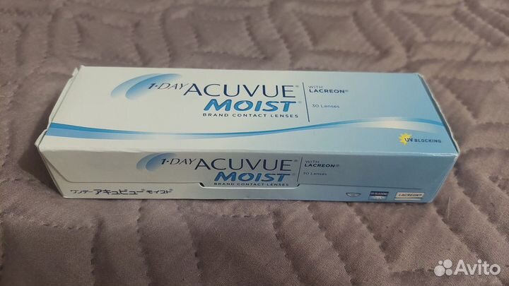 Контактные линзы 1 day Acuvue Moist -1.00
