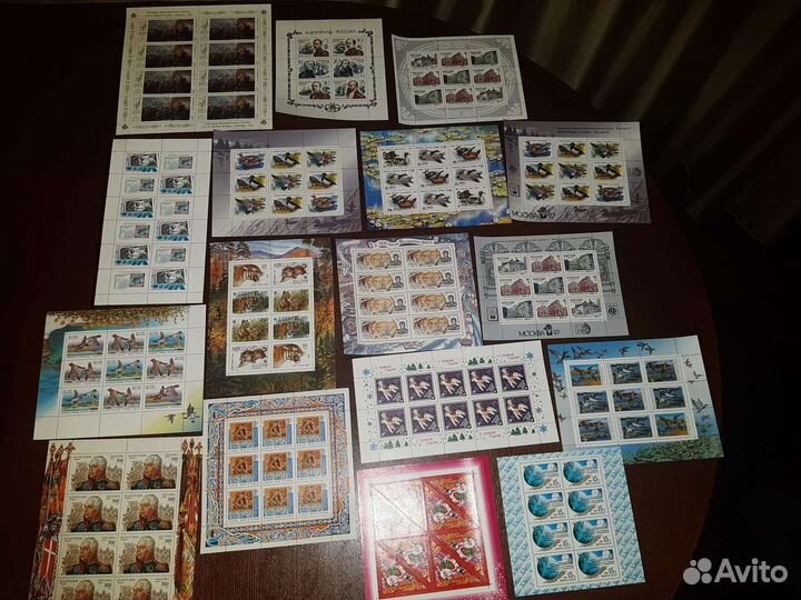 Марки блоками, открытки и старые фотки