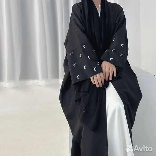 Абая накидка с вышивкой