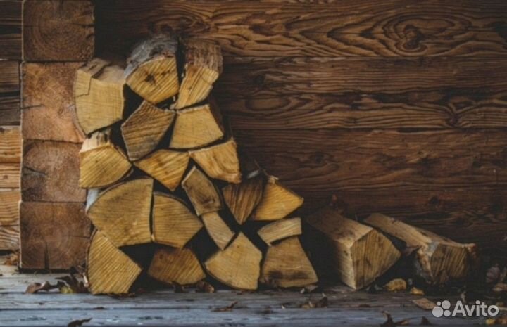 Дрова колотые дуб