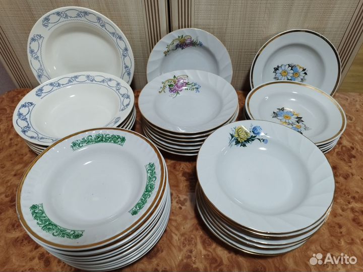 Тарелки фарфоровые СССР