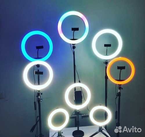 Кольцевая лампа со штативом новые 26-45