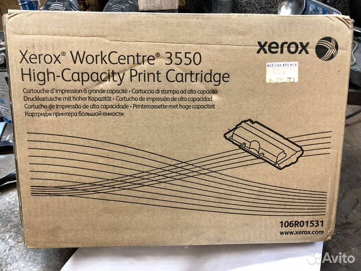 Картридж xerox 3550