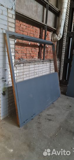 Дверь входная металлическая двухстворчатая