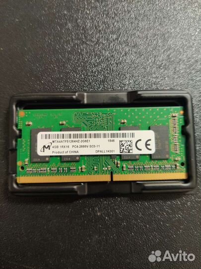 Оперативная память для ноутбука ddr4 4gb Micron