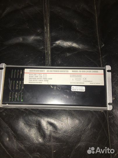 Инвертор 24vDC 230vAC 600w