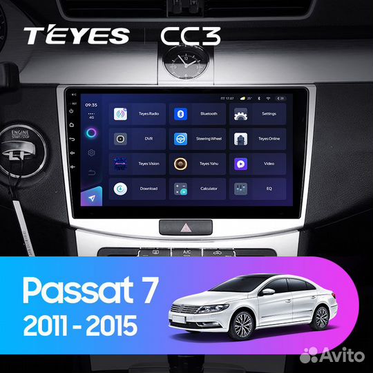 Teyes CC3 магнитола Volkswagen Passat B7