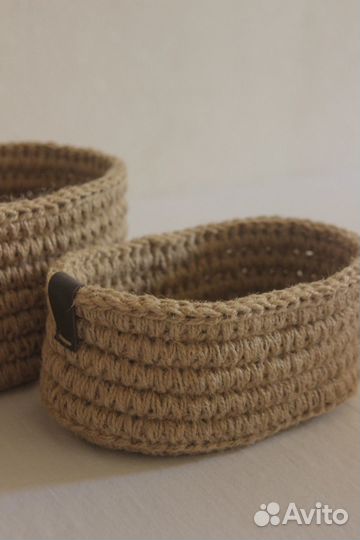 Корзина из джута овальные