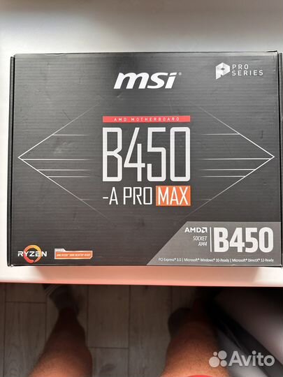 Материнская плата msi B450 A PRO max