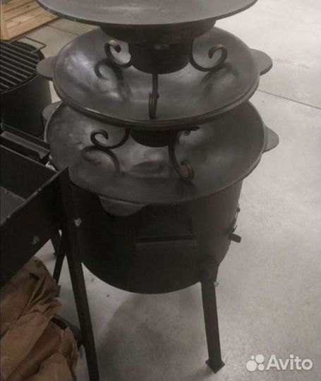 Садж чугунный настоящий 40см