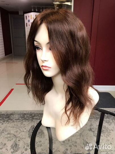 Парик система из натуральных волос (40см)