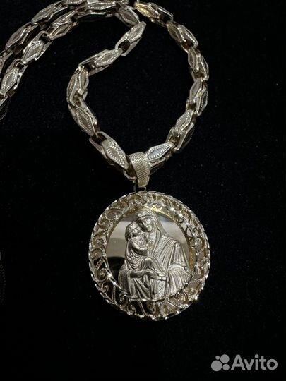 Золотой женский кулон