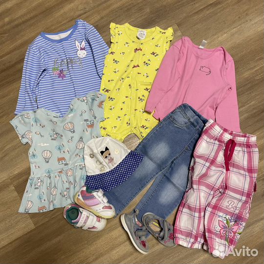 Вещи для девочки пакетом 80-86