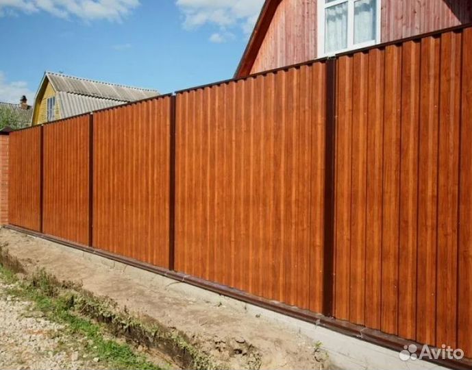Забор из профлиста цена качественно