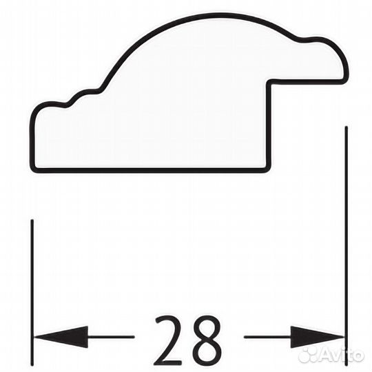 Зеркало Evoform Definite 45х35 BY 1327 в багетной